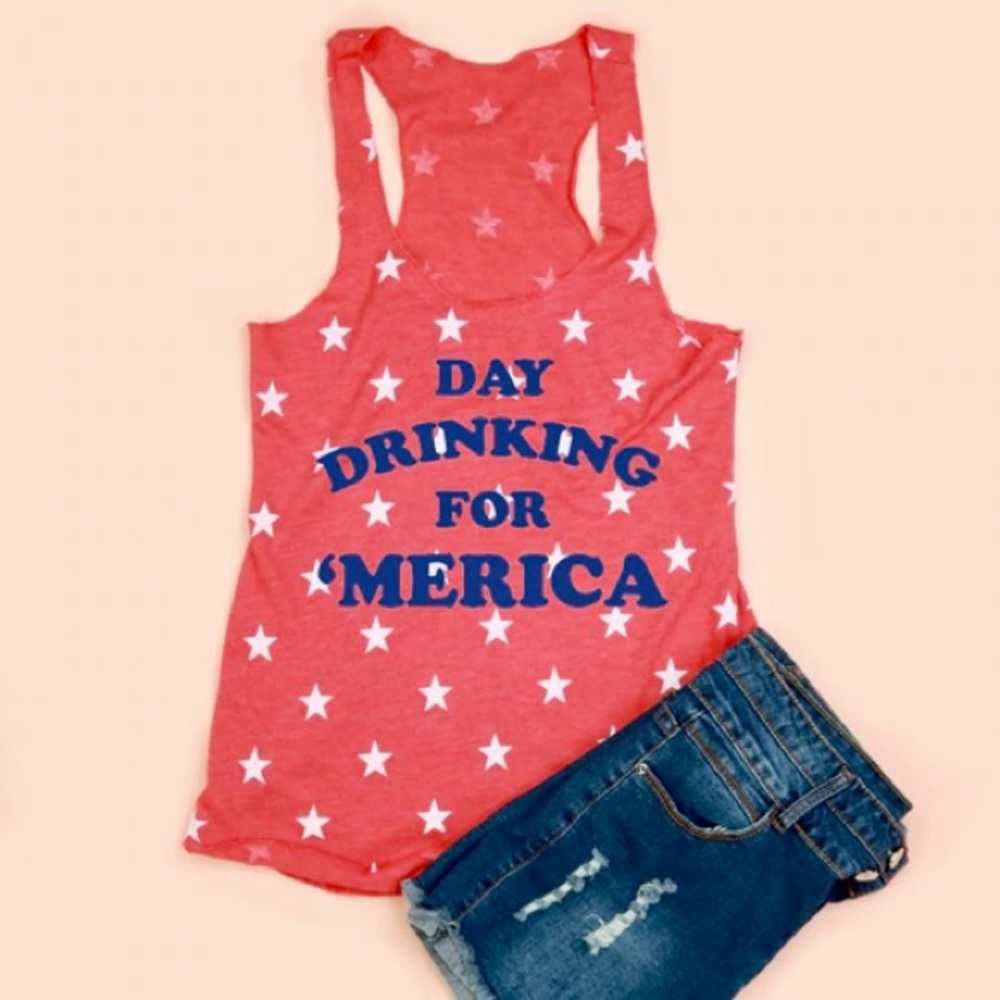 Day Drinking for ‘Merica Tank